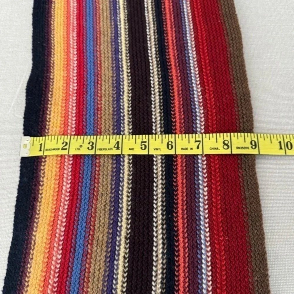 The Scarf Company‎ Wool scarf Multi Color Stripe